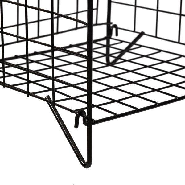 Regał kratowy Jægerspris metal czarny różne rozmiary [en.casa]