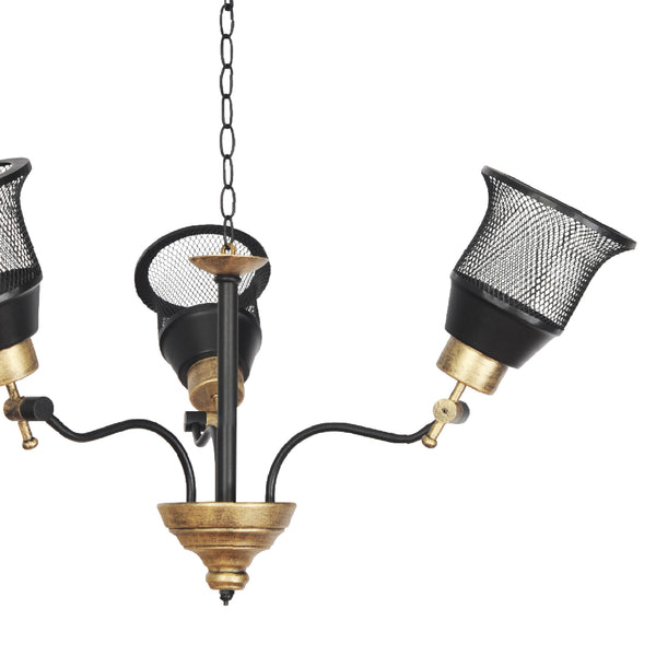 Lampa wisząca Langport 3/5-light czarny/złoty [lux.pro]