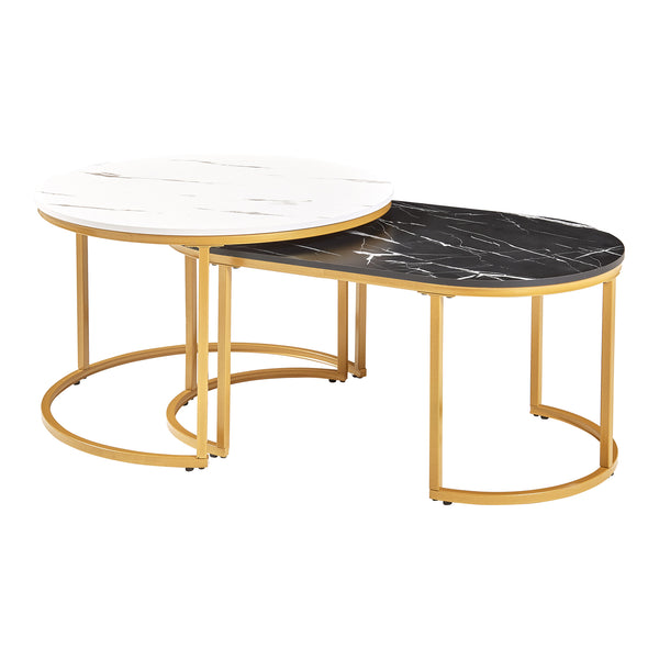 Stolik kawowy Oppeerg zestaw 2 [en.casa]