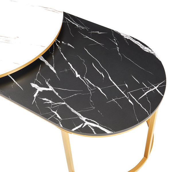 Stolik kawowy Oppeerg zestaw 2 [en.casa]