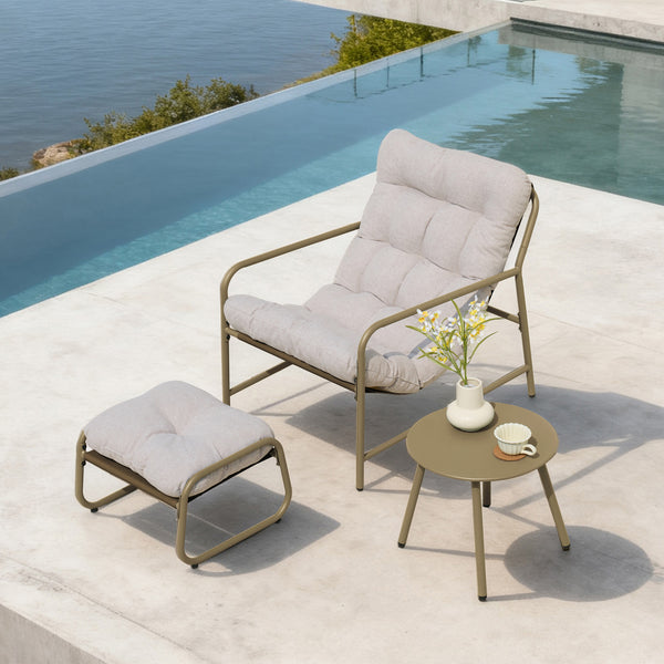 Zestaw mebli ogrodowych Trerdfjoa 3-częściowy [en.casa]