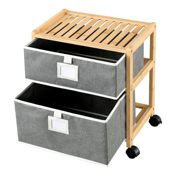 Bambusowy stolik Noorliit na kółkach w różnych rozmiarach rozmiary [en.casa]