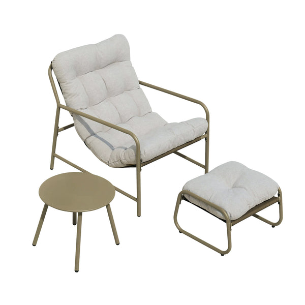 Zestaw mebli ogrodowych Trerdfjoa 3-częściowy [en.casa]