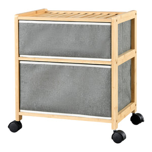 Bambusowy stolik Noorliit na kółkach w różnych rozmiarach rozmiary [en.casa]