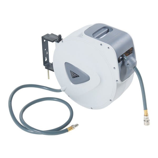 Zwijacz węża sprężonego powietrza Nassau biały/szary [pro.tec]