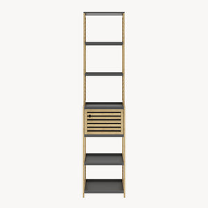 Regał łazienkowy Kydesby bambus naturalny/szary [en.casa]