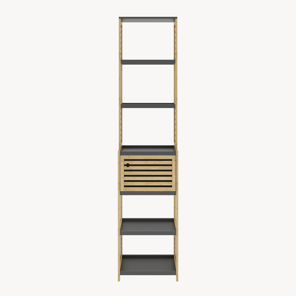 Regał łazienkowy Kydesby bambus naturalny/szary [en.casa]