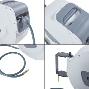 Zwijacz węża sprężonego powietrza Nassau biały/szary [pro.tec]