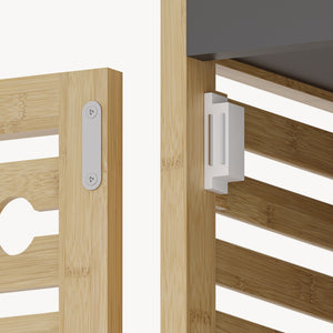 Regał łazienkowy Kydesby bambus naturalny/szary [en.casa]