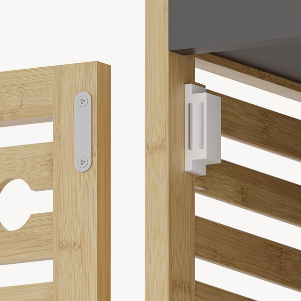 Regał łazienkowy Kydesby bambus naturalny/szary [en.casa]