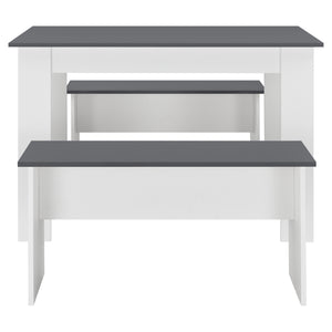 Zestaw stół i ława 110x70 cm w różnych kolorach kolory en.casa