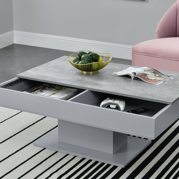 Stolik kawowy Lünen z 2 schowkami w różnych kolorach Kolory [en.casa]