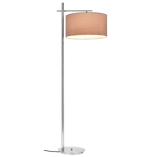 [lux.pro]® Lampa stojąca - London 1 x E 27 - 60W - szara/chrom
