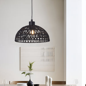 Lampa wisząca Alton metal+rattan [lux.pro]