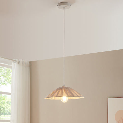 Hängeleuchte Bridge Weiß/Beige [lux.pro] - premiumXL