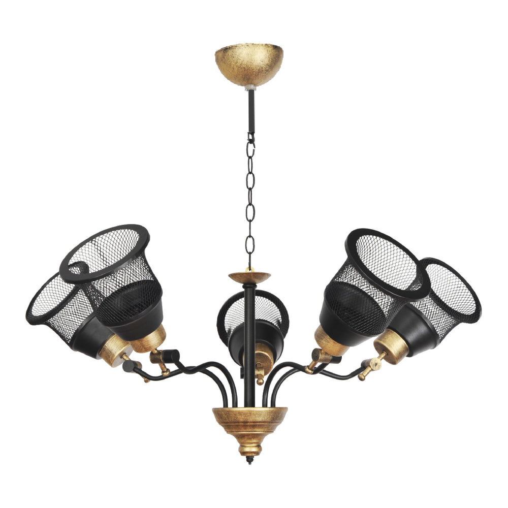 Lampa wisząca Langport 3/5-light czarny / złoty [lux.pro]