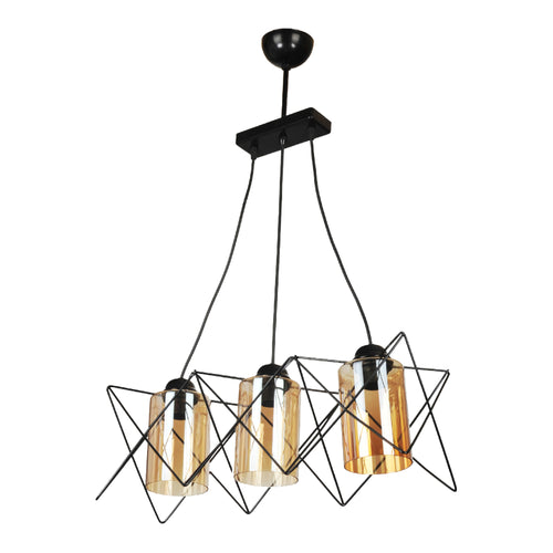Morley lampa wisząca 2/3 światła czarna [lux.pro]