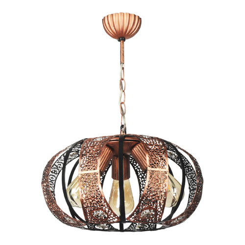 Lampa wisząca Harpenden 3 x E27 w kolorze miedzi [lux.pro]