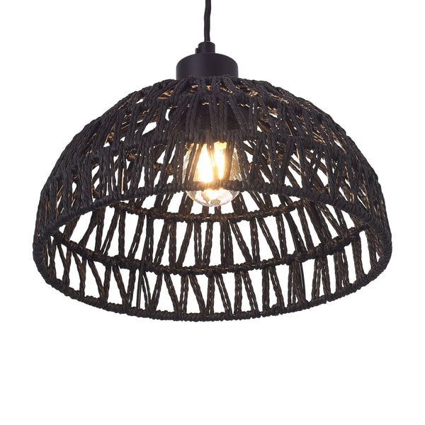 Lampa wisząca Alton metal+rattan [lux.pro]