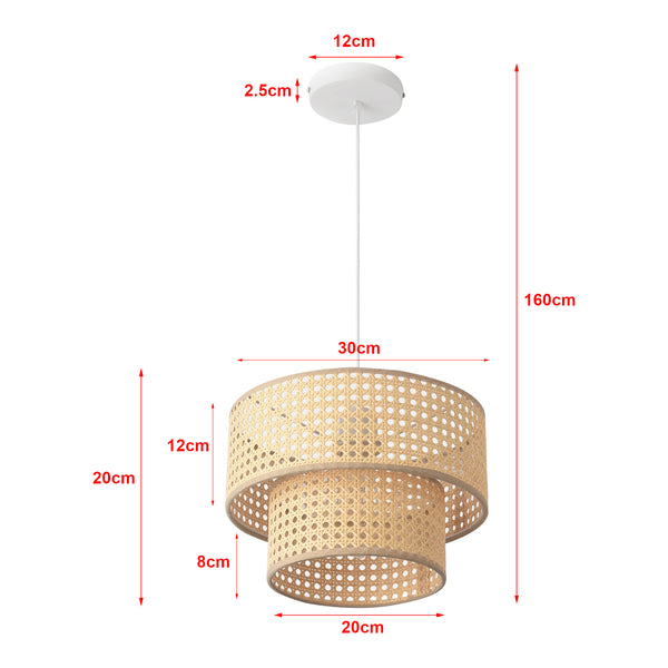 Lampa wisząca Ascot o wyglądzie rattanu [lux.pro]