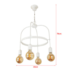 Lampa wisząca Llandudno E27 metalowa w różnych kolorach i rozmiarach [lux.pro]