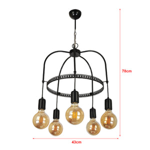 Lampa wisząca Llandudno E27 metalowa w różnych kolorach i rozmiarach [lux.pro]