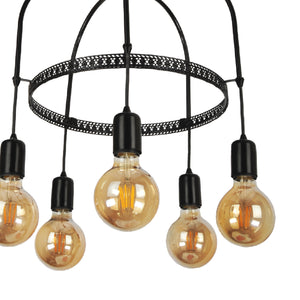 Lampa wisząca Llandudno E27 metalowa w różnych kolorach i rozmiarach [lux.pro]