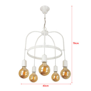 Lampa wisząca Llandudno E27 metalowa w różnych kolorach i rozmiarach [lux.pro]