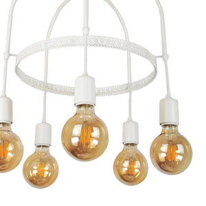 Lampa wisząca Llandudno E27 metalowa w różnych kolorach i rozmiarach [lux.pro]