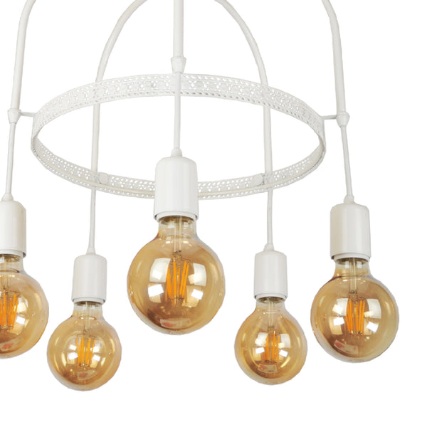 Lampa wisząca Llandudno E27 metalowa w różnych kolorach i rozmiarach [lux.pro]