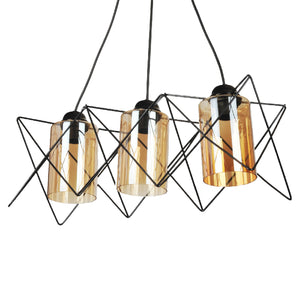 Morley lampa wisząca 2/3 światła czarna [lux.pro]