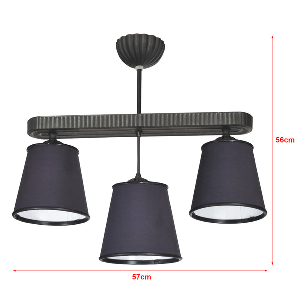 Lampa wisząca Ruislip 3-light w różnych kolorach kolory [lux.pro]