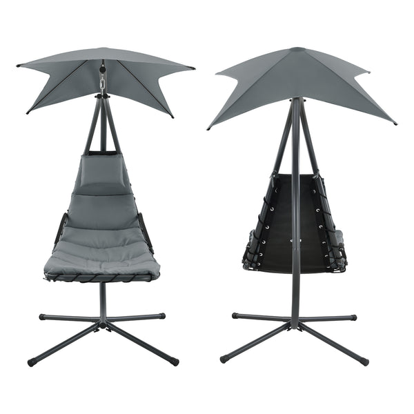 Wiszący leżak z daszkiem przeciwsłonecznym w różnych kolorach kolory en.casa