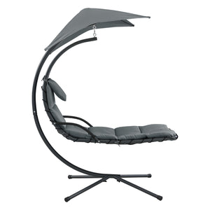 Wiszący leżak z daszkiem przeciwsłonecznym w różnych kolorach kolory en.casa