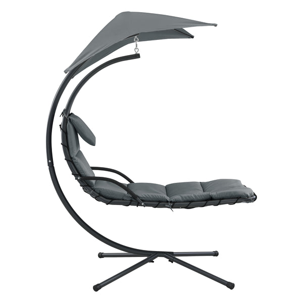 Wiszący leżak z daszkiem przeciwsłonecznym w różnych kolorach kolory en.casa