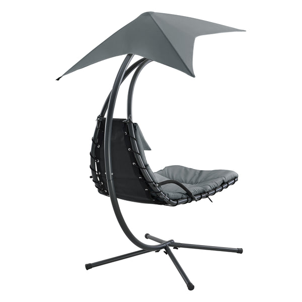 Wiszący leżak z daszkiem przeciwsłonecznym w różnych kolorach kolory en.casa