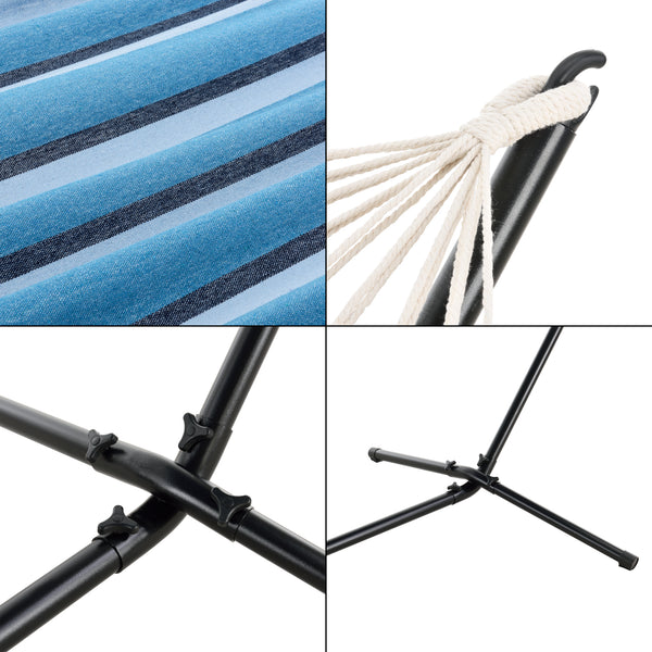 Hamak Surte ze stelażem 200x100 cm [en.casa]