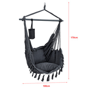 Fotel wiszący Aranga maks. 120 kg z 2 poduszkami w różnych kolorach. kolory [en.casa]