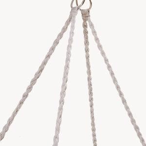 Fotel wiszący Kailua dla 2 osób 135x129x65 cm Kremowobiały [casa.pro]