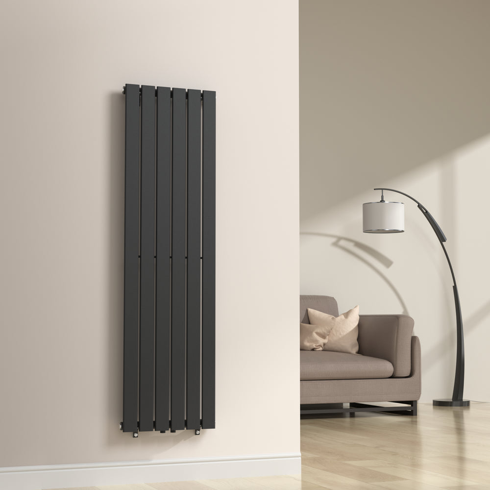 Grzejnik dekoracyjny Nore Black 160x45cm Jednowarstwowy 790W [neu.haus]