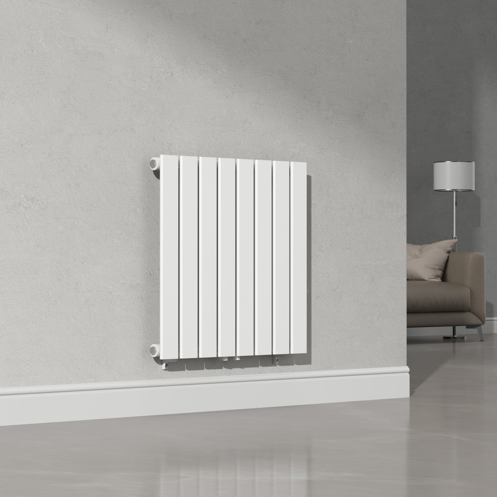 Grzejnik dekoracyjny Nore Biały 60x60cm Jednowarstwowy 459W [neu.haus]