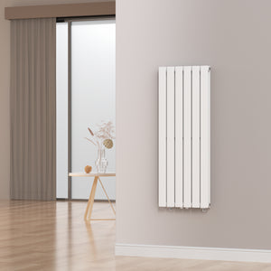 Grzejnik dekoracyjny Nore White 120x45cm dwuwarstwowy 1140W [neu.haus]