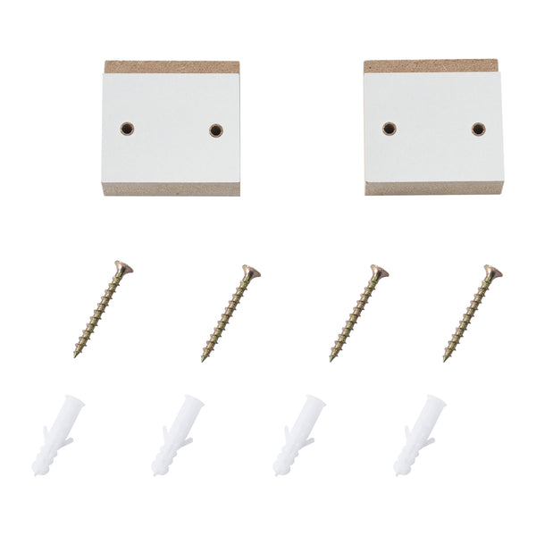 Osłona grzejnika Charleston z półką o wyglądzie listwy biała en.casa