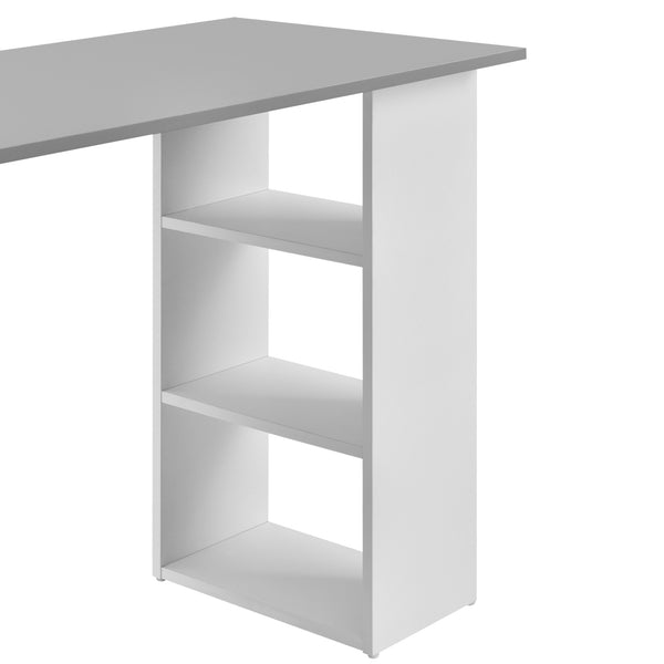 Biurko Lemberg 120x50x72 cm z szufladami + półka en.casa