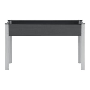 Podwyższone łóżko Beverwijk ciemnoszare w różnych rozmiarach. Rozmiary [en.casa]