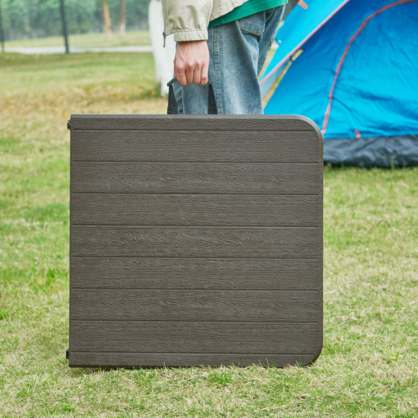 Stół składany z regulacją wysokości Adelfia 120x60cm [en.casa]