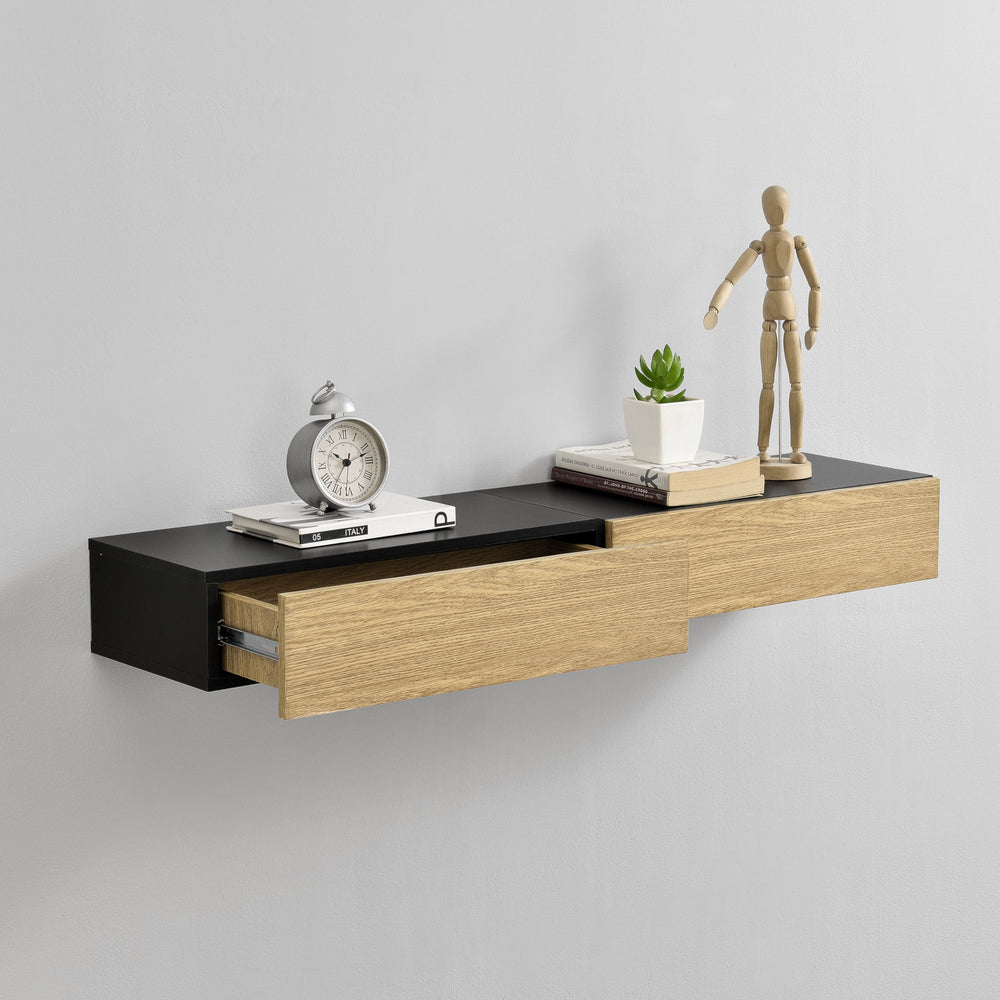 Wandregal Lekness mit Schublade in versch. Farben en.casa - premiumXL