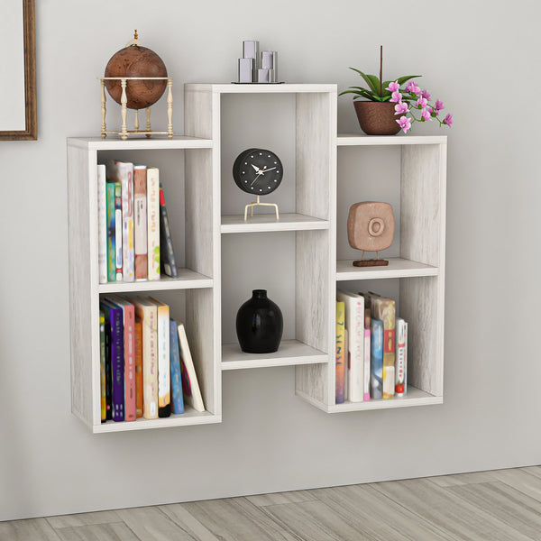 Wielofunkcyjna półka Aabybro z 6 schowkami o wymiarach 76 x 85 x 22 cm w różnych kolorach. kolory [en.casa]