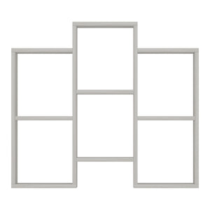 Wielofunkcyjna półka Aabybro z 6 schowkami o wymiarach 76 x 85 x 22 cm w różnych kolorach. kolory [en.casa]