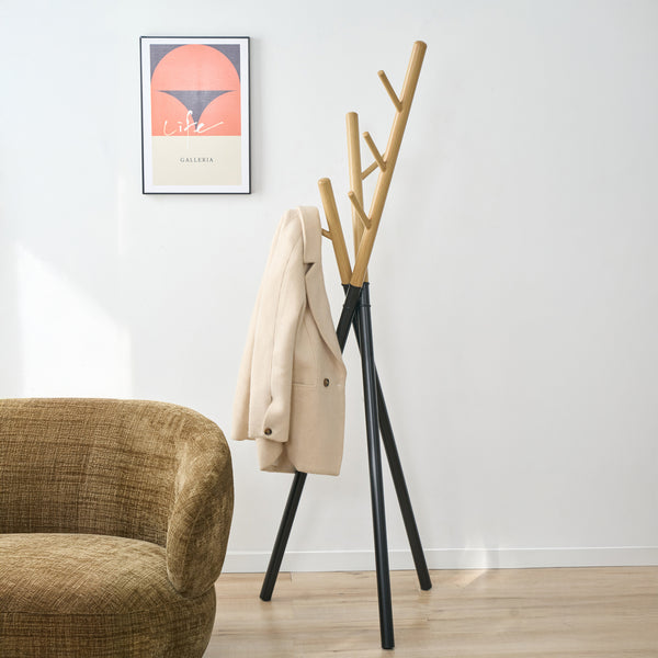 Wieszak na płaszcze Laerdal 172x49x49 cm stalowy [en.casa]